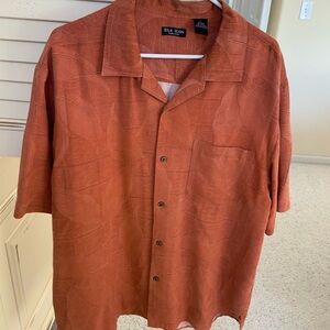 Silk Icon Rust Short Sleeve Shirt
